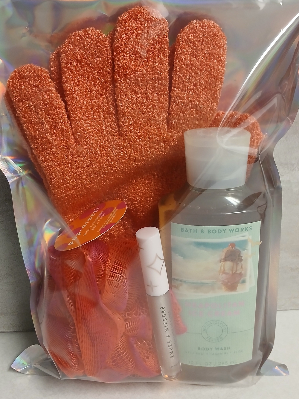 Bath & Body Works Orange Bath Set with Body Wash